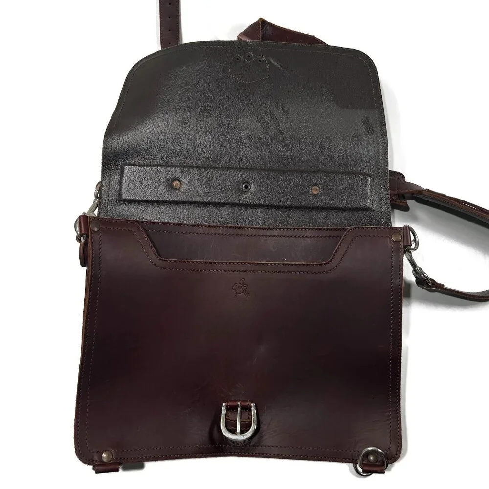 Saddleback Leather Large Classic‎ Thin Briefcase Brown Travel Bag